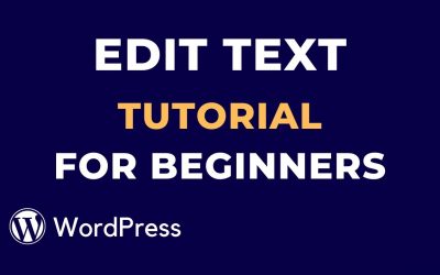 WordPress For Beginners – WordPress Edit text Tutorial for Beginners | part-3 | WP Studio