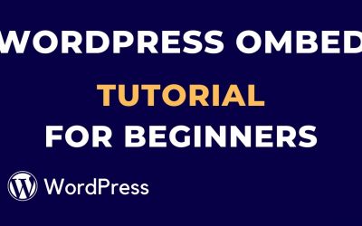 WordPress For Beginners – WordPress Ombed Tutorial for Beginners | part-6 | WP Studio