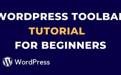 WordPress For Beginners – WordPress Toolbar Tutorial for Beginners | part-2 | WP Studio