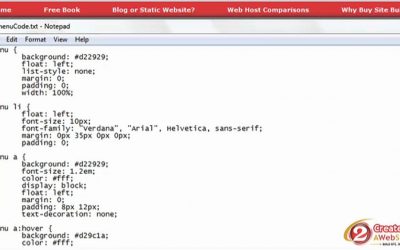 CSS Menu Tutorial – Free Code!