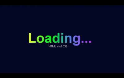 RAINBOW Loading Animation | HTML CSS