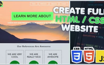 Create FULL HTML CSS WEBSITE in 30 Minutes | Build repsonsive Website HTML CSS Tutorial