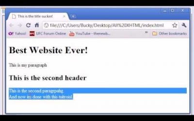 XHTML and CSS Tutorial – 4 – Paragraphs and Line Breaks