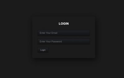 How create login form using html & CSS