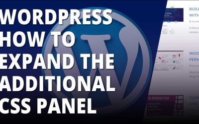 WordPress How To Expand The Additional CSS Panel 👍