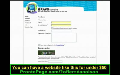 Do It Yourself – Tutorials – Beginners! How to make your own website – Feedback forms  in about a minute.