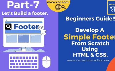 Do It Yourself – Tutorials – Build A Simple Footer Using HTML | CSS |Step By Step Tutorial