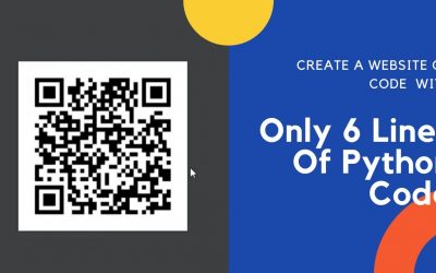 Do It Yourself – Tutorials – Create A website QR Code with Only 6 Lines of Python Code | Using Pycharm | 2021