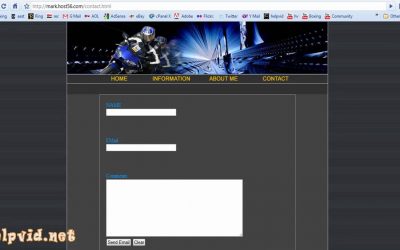 Do It Yourself – Tutorials – Create a Contact Form / Page for your website,  PHP Script Dreamweaver Tutorial