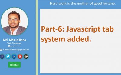 Do It Yourself – Tutorials – portfoli website part-6 javascript tab system added.