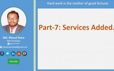 Do It Yourself – Tutorials – portfolio website part-7: services added.