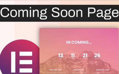 WordPress For Beginners – How to Set Up a Coming Soon Page In WordPress & Elementor | Elementor Tutorial for Beginners