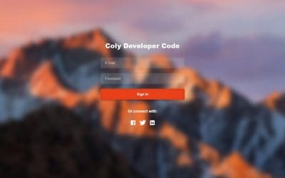 Clssic Login Page for Your Website | Using HTML & CSS | [Coly💜 Developer Code]