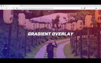 Image Gradient Overlay using HTML & CSS