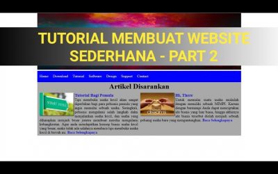 Tutorial Membuat Website Sederhana – HTML CSS (Part 2)