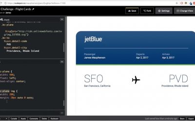 CSS Speed Coding | Boarding Pass