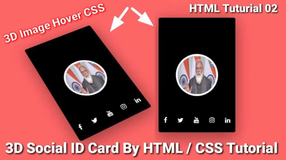 html css id card