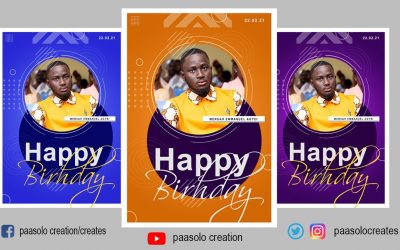 Do It Yourself – Tutorials – How to design your own HAPPY BIRTHDAY flyer in Adobe Photoshop CC Step by Step Tutorial