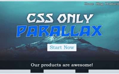 CSS only PARALLAX Effect | CSS Fixed Scroll effect NO JavaScript Tutorial