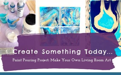 Do It Yourself – Tutorials – Paint Pouring Project:  Make Your Own Living Room Art