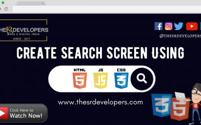 Search Screen Using HTML CSS & JQuery #thesrdevelopers #webdesign #searchscreen #css #html