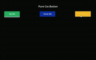 Button Hover and Active Effect || HTML and CSS Only no JavaScript