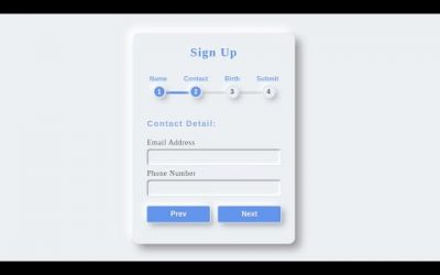 Animated Signup Form With HTML, CSS & JQUERY | Coding In Nepal