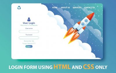 Create An Attractive Login Form Using HTML And CSS || How To Make Login Form Using HTML And CSS