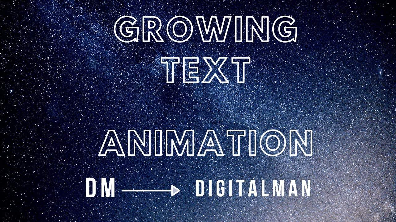 CSS Text Animation | Growing Text Animation | HTML and CSS