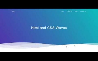 CSS Water Wave Background Animation Effects-source code