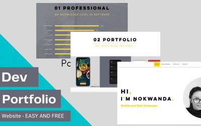 Do It Yourself – Tutorials – How to make a PORTFOLIO Website for Software Developer | Deploy it online with no code needed | 2021