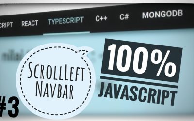 Javascript ScrollLeft Navigation | HTML+CSS (100% Javascript)  [PART 3]