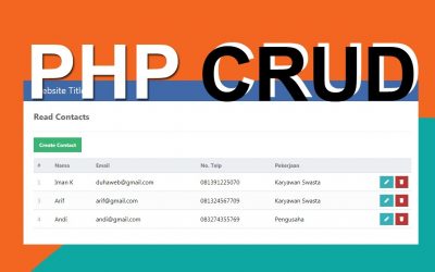 PHP CRUD – Cara Membuat CRUD dengan PHP dan MySQL