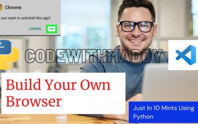 Do It Yourself – Tutorials – Create Your Own Browser Using Python In 10 Mints | Python Project | PyQt5 #codewithmaddy