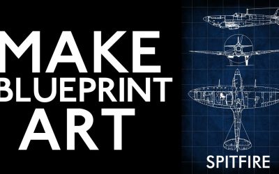 Do It Yourself – Tutorials – MAKE BLUEPRINT ARTWORK – Super Easy Tutorial for PHOTOSHOP BEGINNERS