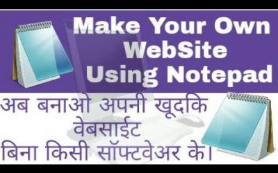 Do It Yourself – Tutorials – Make your own website using notepad (Part1).