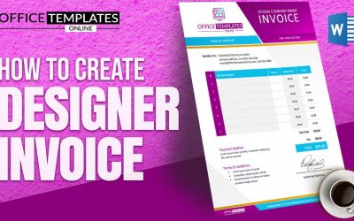Do It Yourself – Tutorials – Making a Professional Invoice Design in MS Word | Graphics Designer Invoice Tutorial