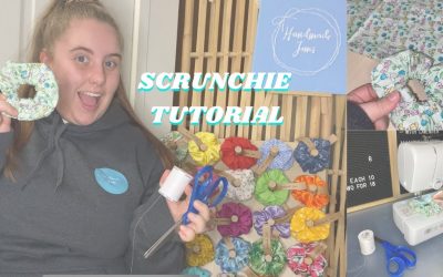 Do It Yourself – Tutorials – SCRUNCHIE TUTORIAL- How to make your own scrunchie using a hairtie! Small scrunchie business tips!