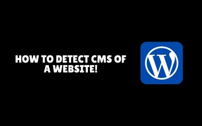 WordPress For Beginners – How To Detect CMS Of A Website!