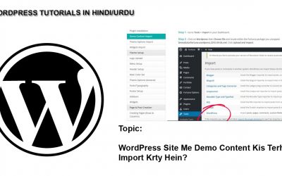 WordPress For Beginners – How to Install or Import WordPress Demo Content in Website Easily? Complete Guide Tutorial