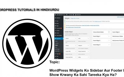 WordPress For Beginners – How to Use WordPress Widgets in Sidebar and Footer?