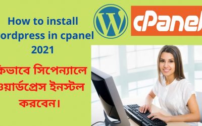 WordPress For Beginners – how to install wordpress in cpanel | wordpress bangla tutorial