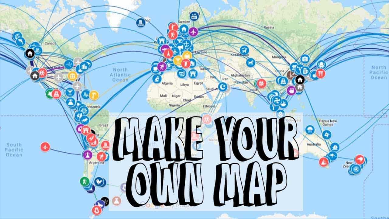 Do It Yourself Tutorials How To Make Your Own Travel Map With 