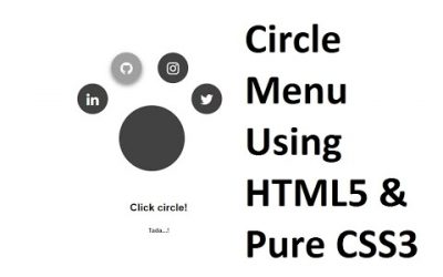 How to Create A Circle Menu Using HTML & CSS | HTML & CSS | Learn Coding