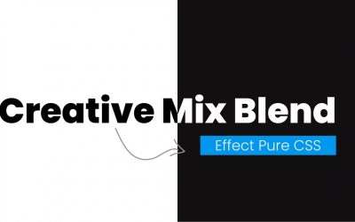 Creative CSS Mix Blend Mode text effect | mix-blend-mode | CSS