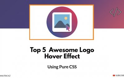 Top 5 Awesome Logo Hover Animation using Pure CSS | Best Free Css Hover Effects