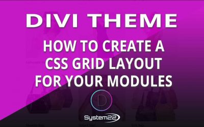 Divi Theme How To Create A CSS Grid Layout For Your Modules 👈