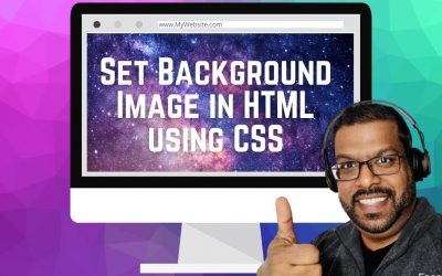 HOW TO ADD BACKGROUND IMAGE IN HTML USING CSS IN NOTEPAD++ (Full Screen)