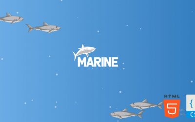 Biggest Sharks In Deep Sea Animation Effects With Using HTML, CSS & particle.js