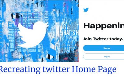 Creating Twitter Homepage with HTML & CSS (Grid, Flexbox)